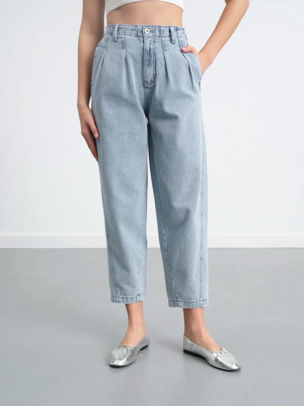 Denim Şalvar Kesim Kot Pantolon 2762