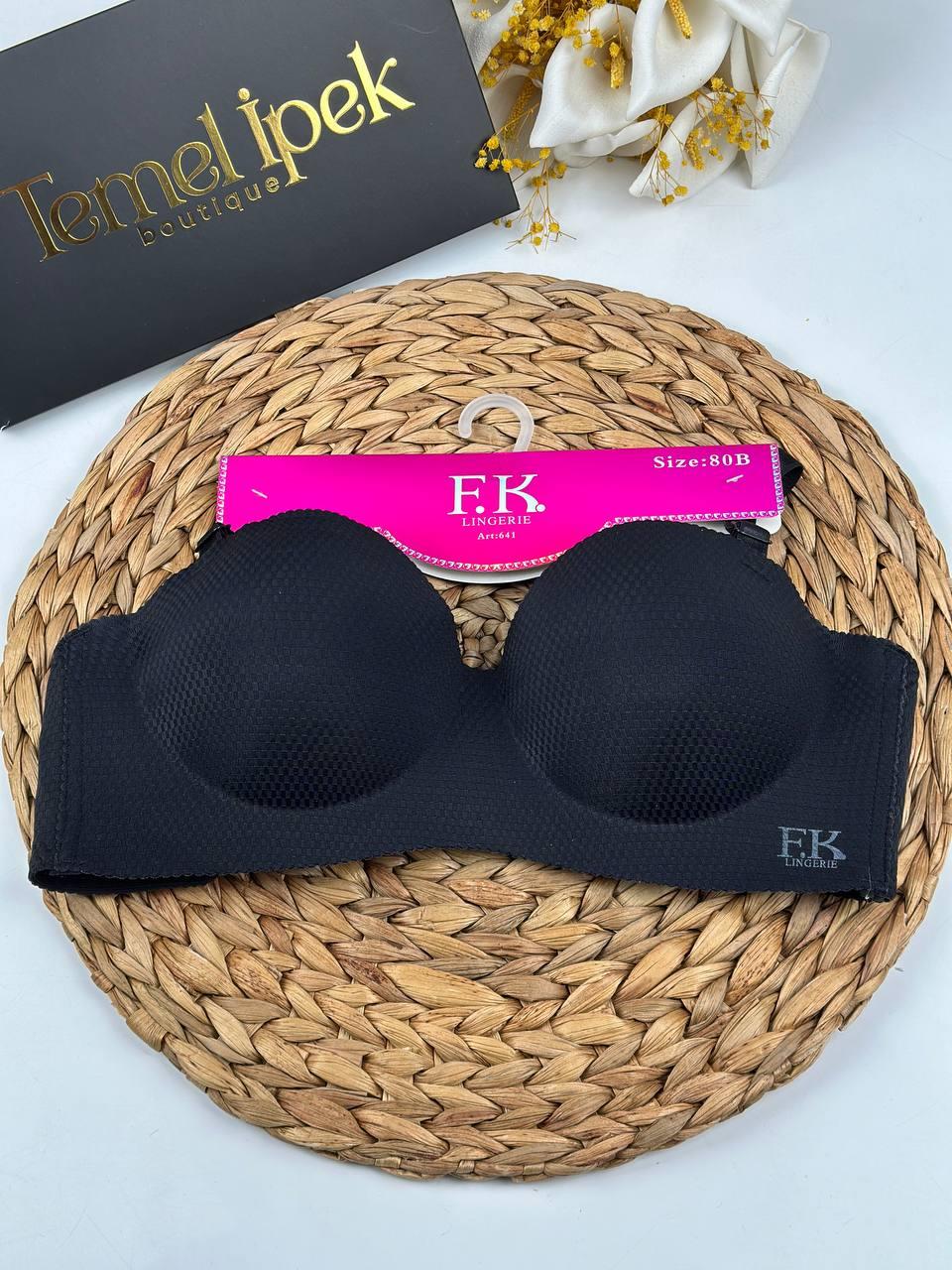 F.K. - Lazer Kesim El Dolgulu Balensiz B Cup Sütyen 641