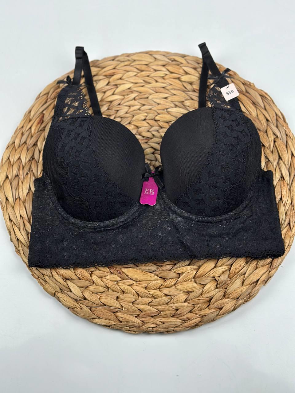 F.K. - Dantelli Desteksiz Balenli B Cup Bralet Sütyen 764