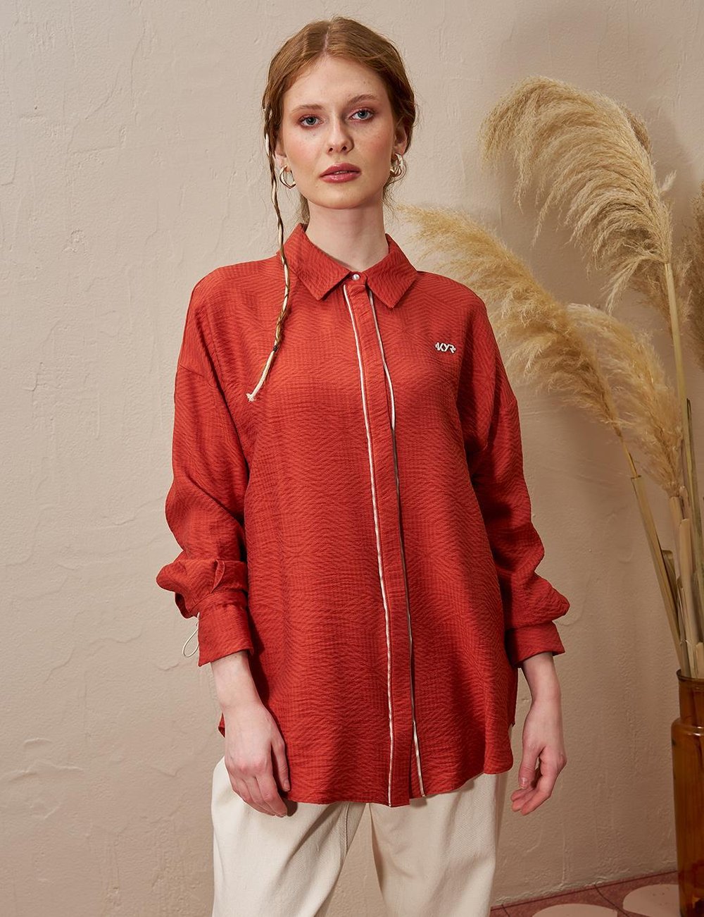 Kayra - Patı Gizli Dokulu Tunik KY-B25-81047
