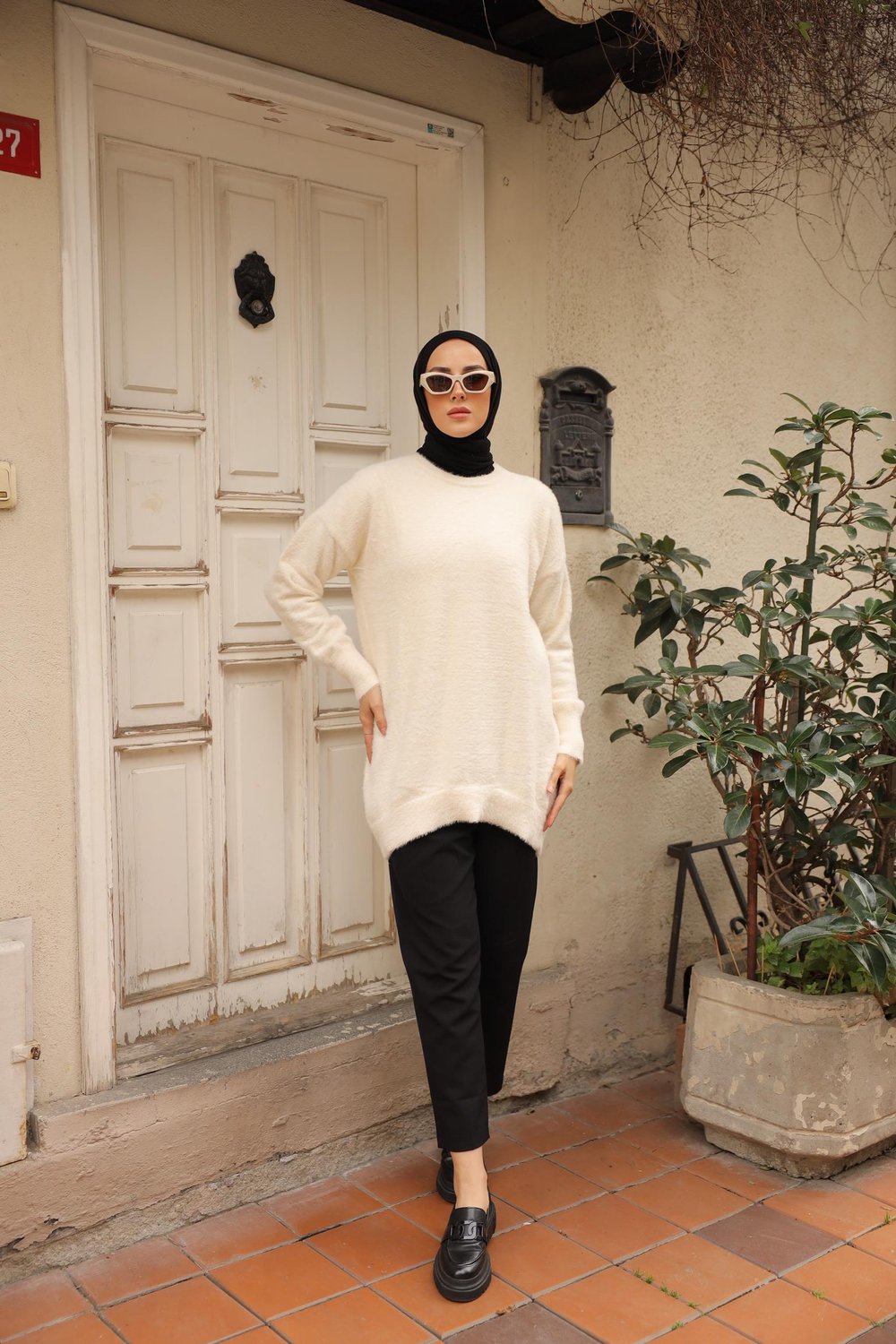 Kedi Sakal Bisiklet Yaka Tunik 14981