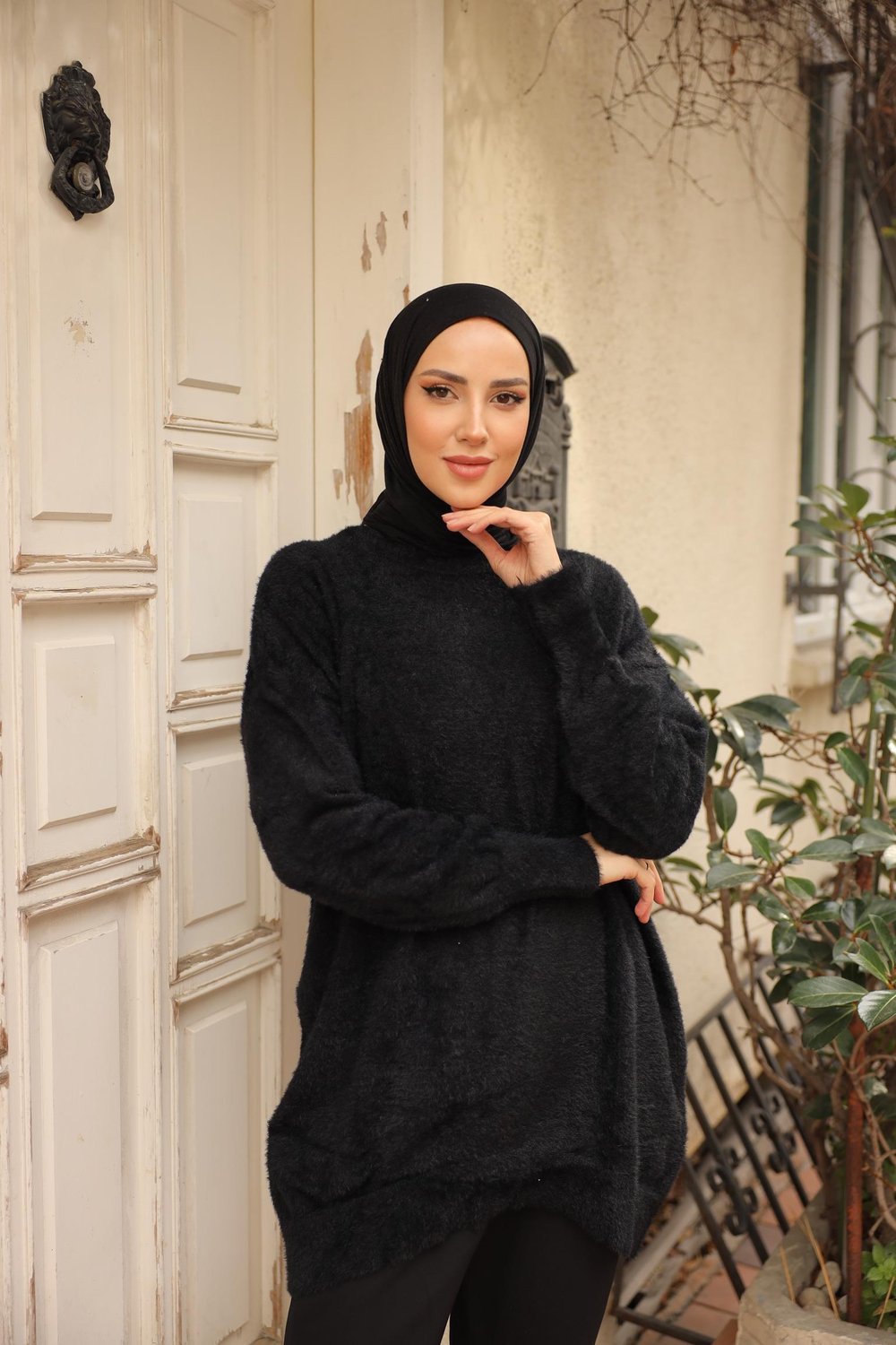 Kedi Sakal Bisiklet Yaka Tunik 14981