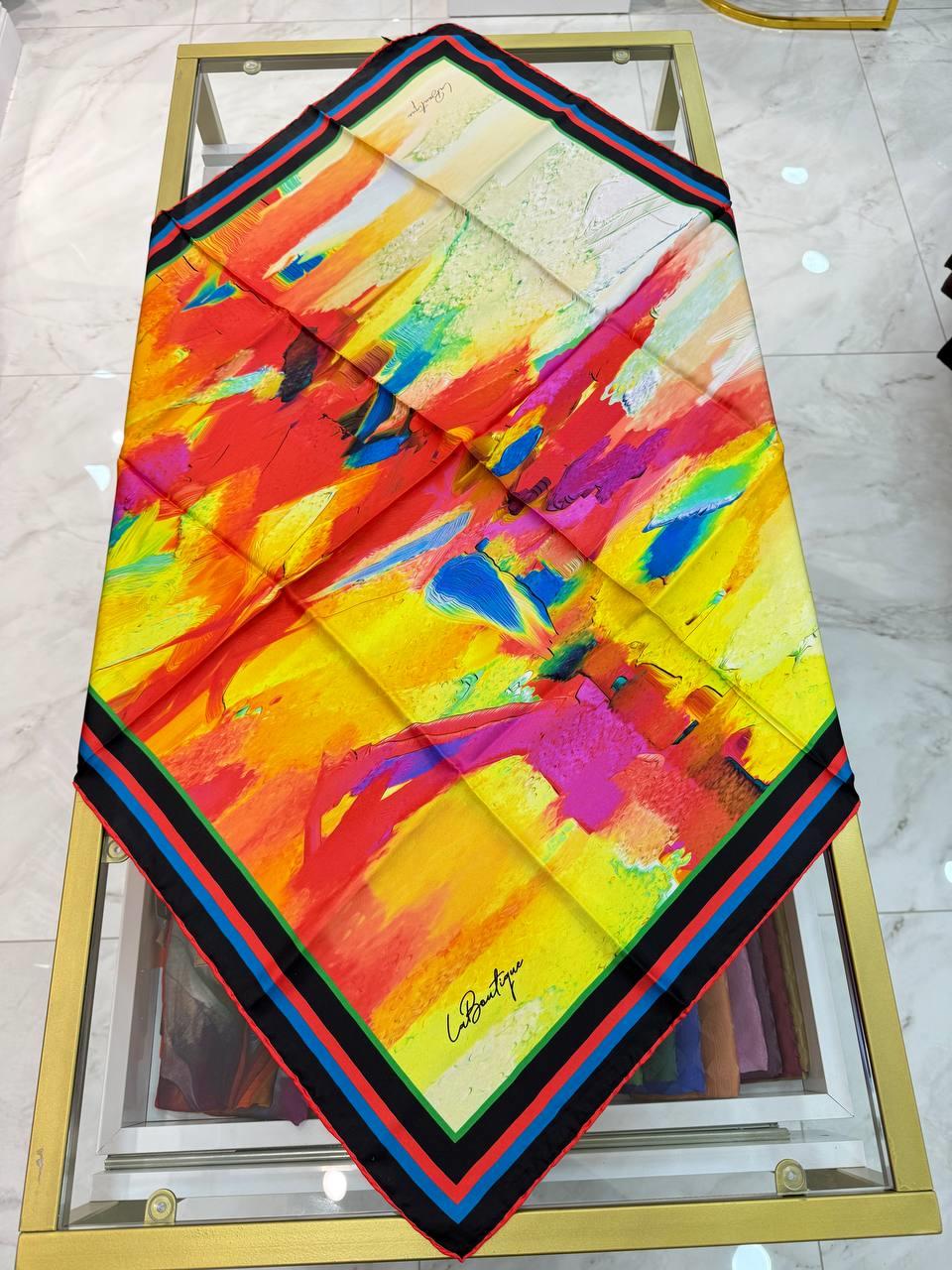 La Boutique - İlkbahar Yaz Twill İpek Eşarp 2080