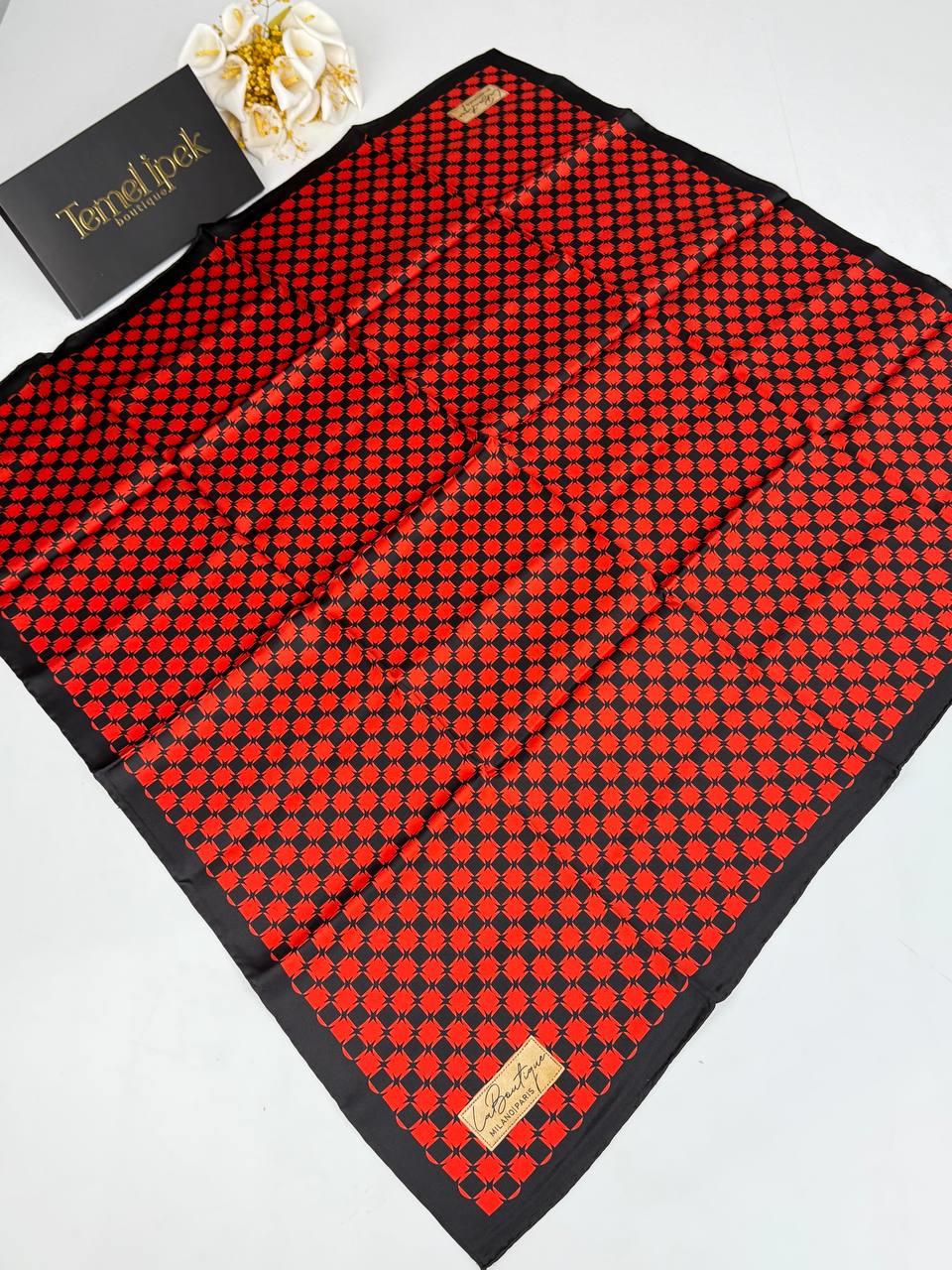 La Boutique - İlkbahar Yaz Twill İpek Eşarp 2384T