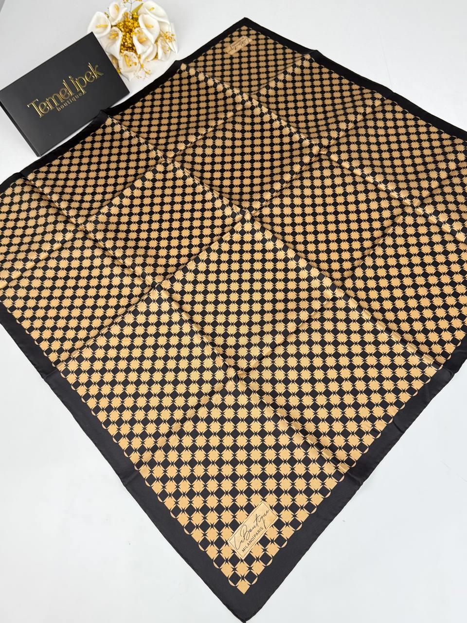 La Boutique - İlkbahar Yaz Twill İpek Eşarp 2384T