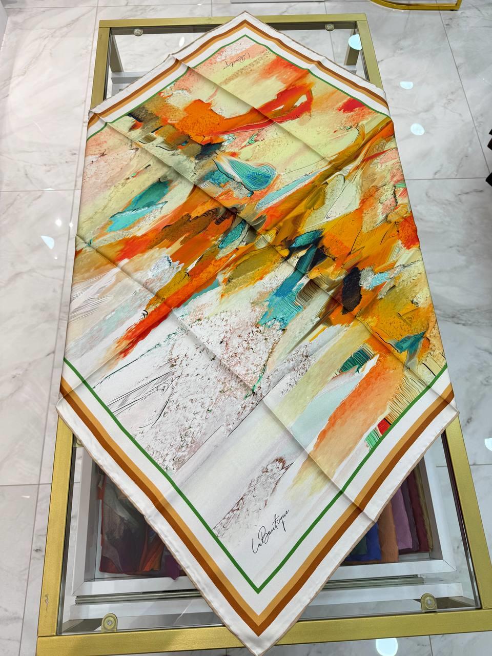 La Boutique - İlkbahar Yaz Twill İpek Eşarp 2080