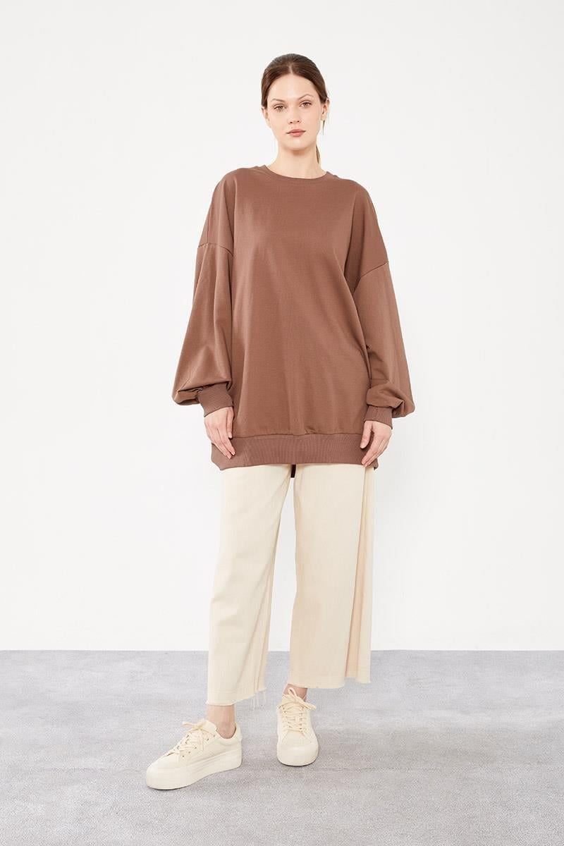 Levidor - Bisiklet Yaka Oversize Sweat 270028
