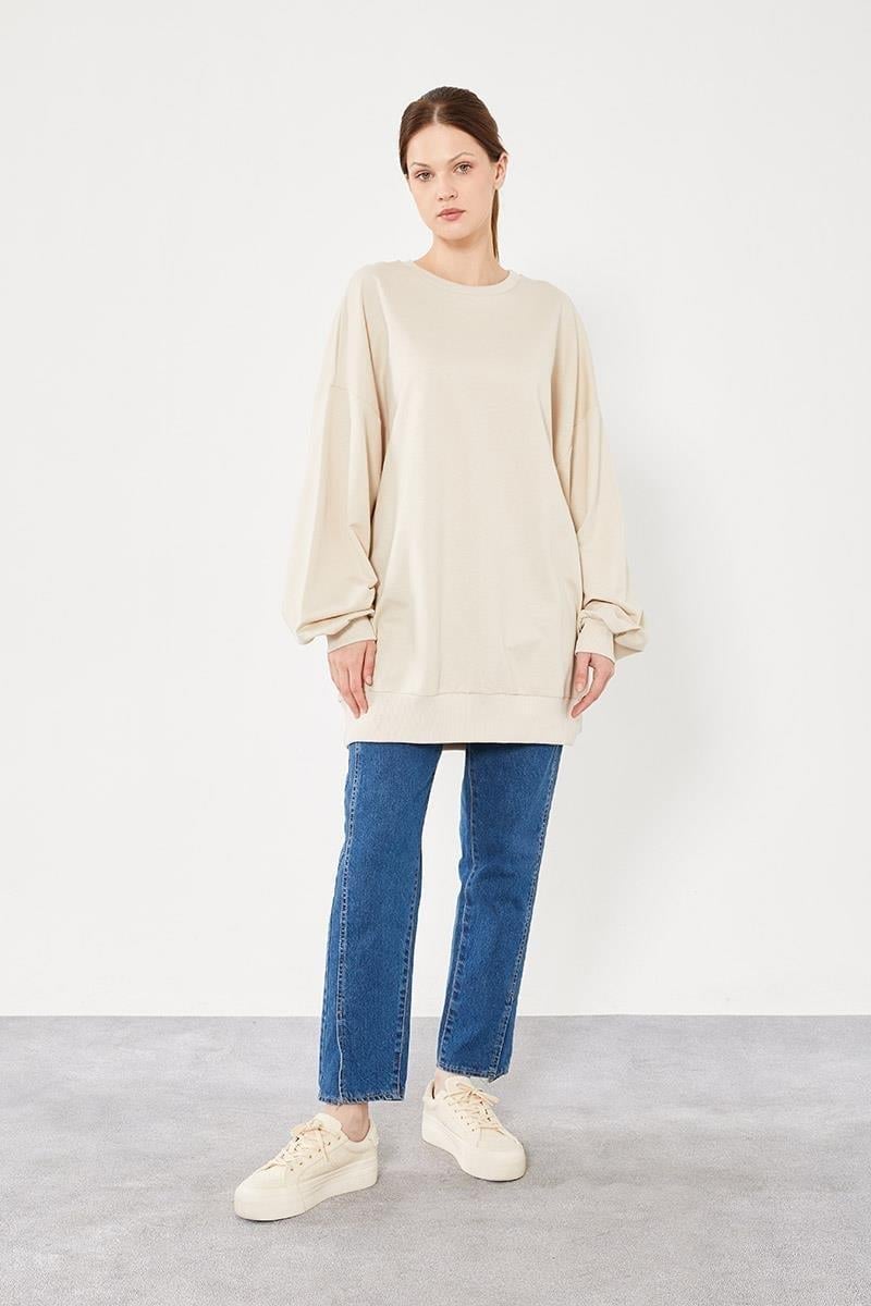 Levidor - Bisiklet Yaka Oversize Sweat 270028