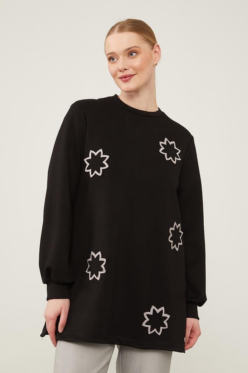 Levidor - Çiçek Nakışlı Sweat 270088