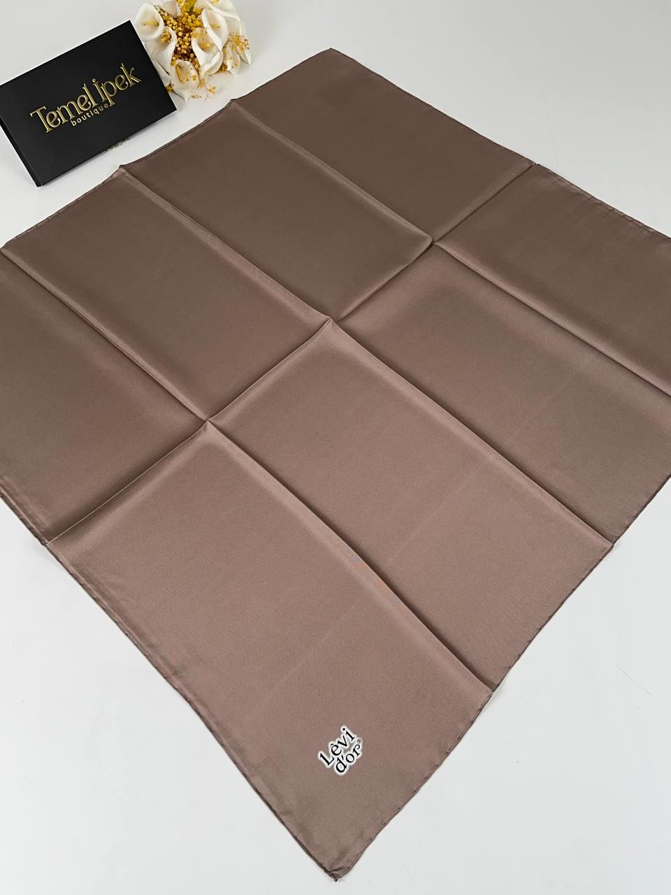 Levidor - Düz Renk Twill İpek Eşarp 01617