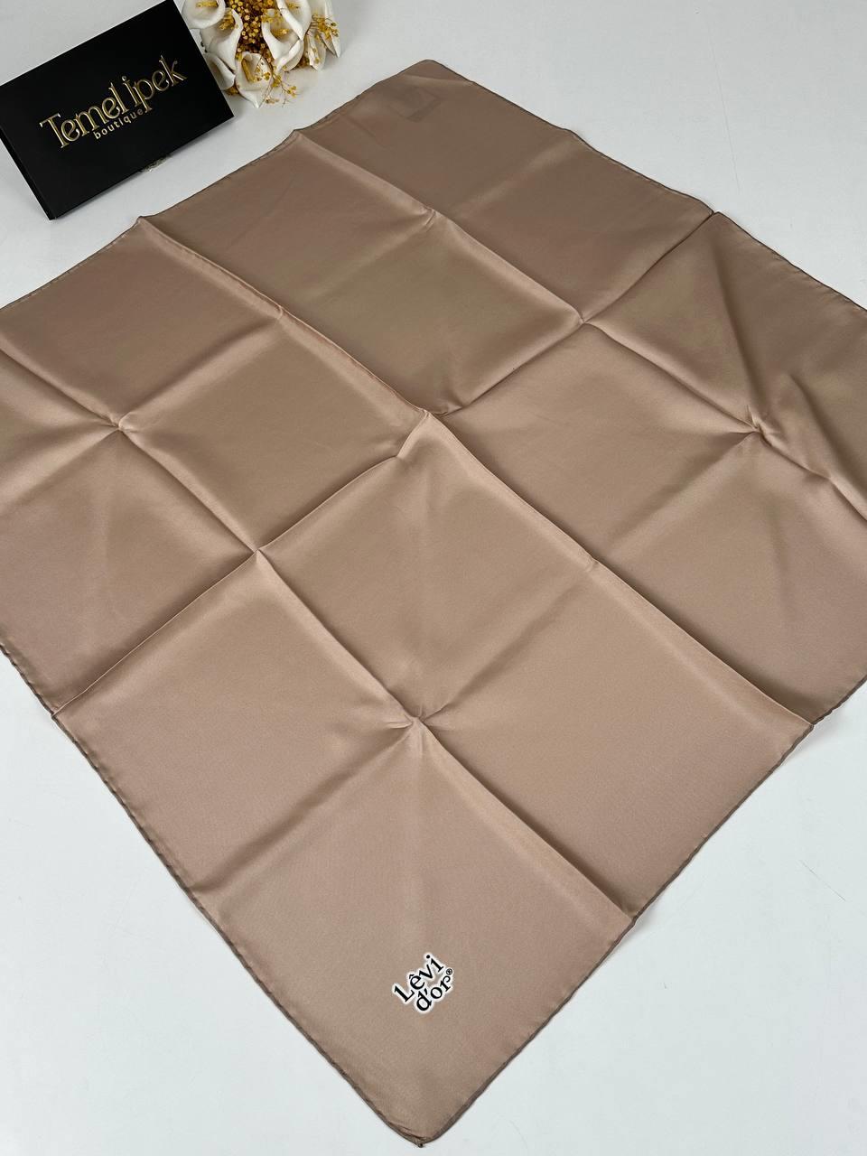 Levidor - Düz Renk Twill İpek Eşarp 01617