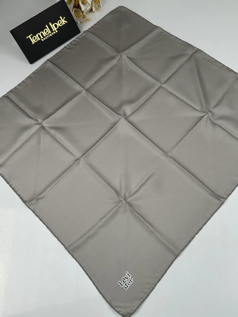Levidor - Düz Renk Twill İpek Eşarp 01617