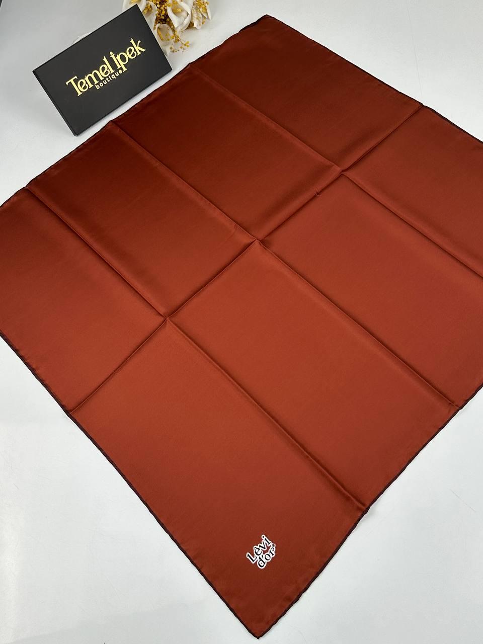 Levidor - Düz Renk Twill İpek Eşarp 01617