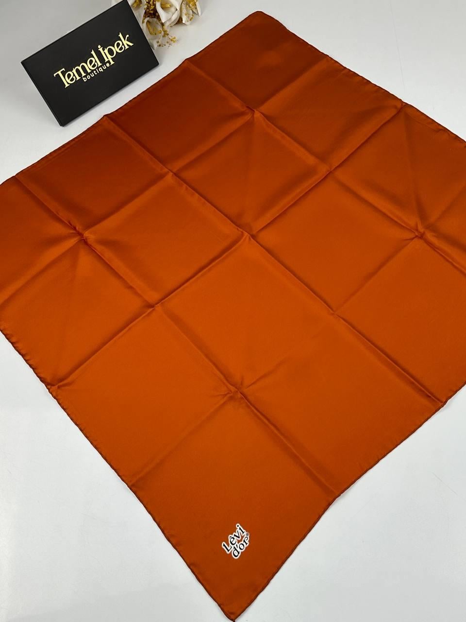 Levidor - Düz Renk Twill İpek Eşarp 01617
