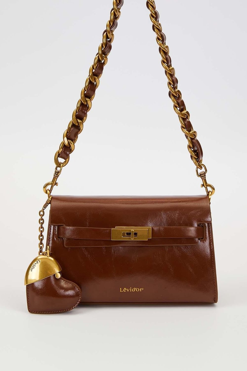 Levidor - Premium Kalp Aksesuar Detaylı Omuz Çantası 930548