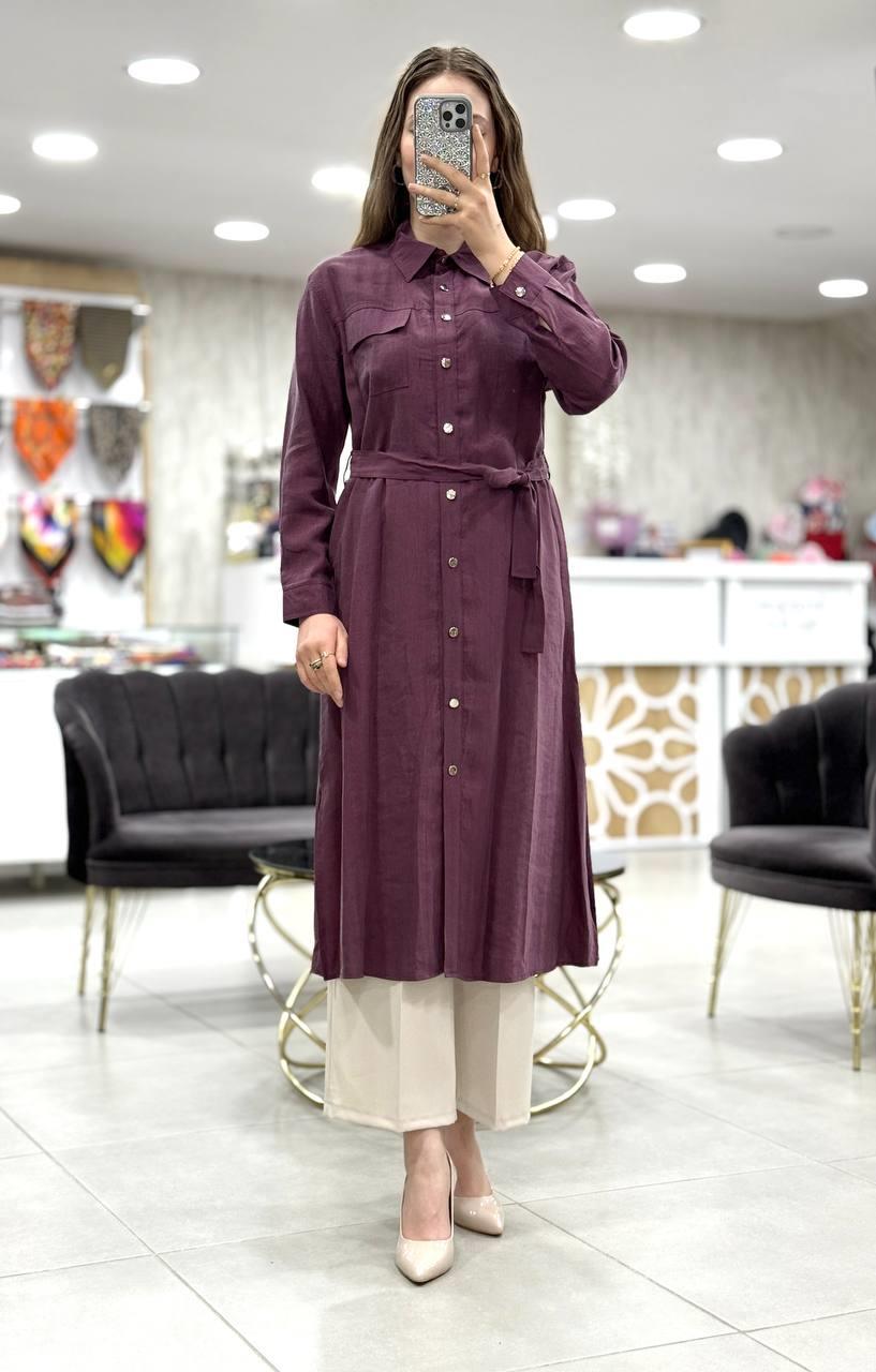 Lyocel Kumaş Cepli Tunik Kap 7315