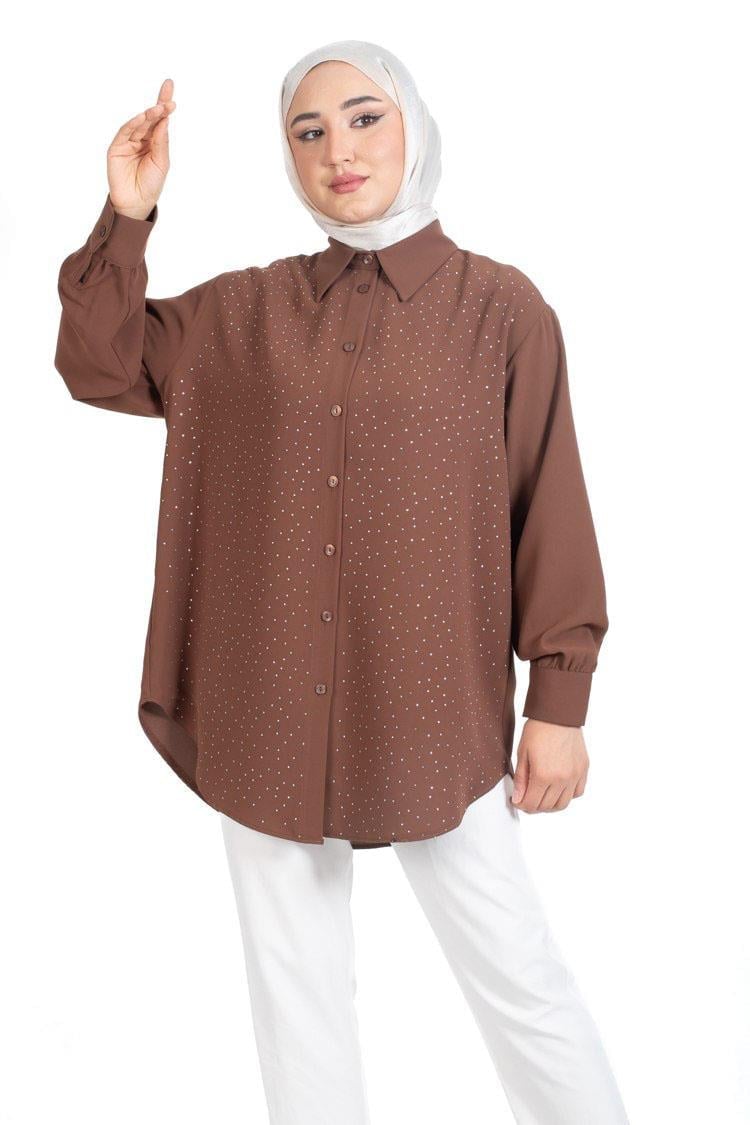 New Polo Taşlı Gömlek 3007T