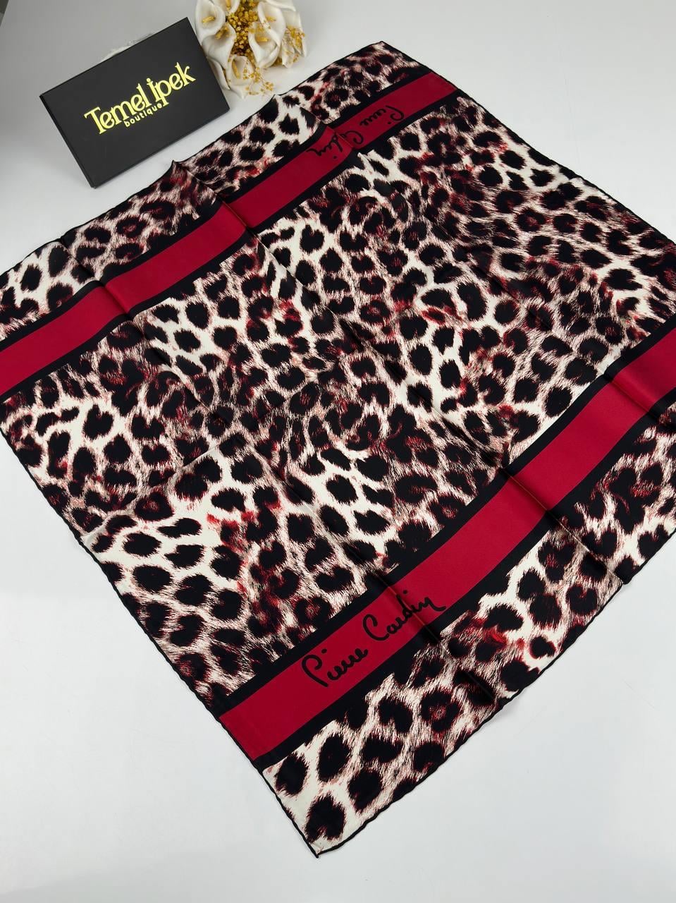 Pierre Cardin - İpek Krep Saten Eşarp 8365230