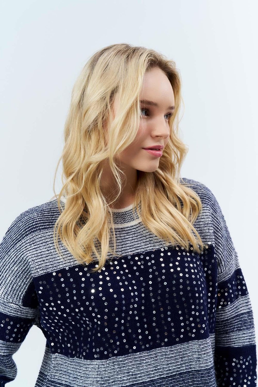 Pullu Çizgili Oversize Tunik 7592