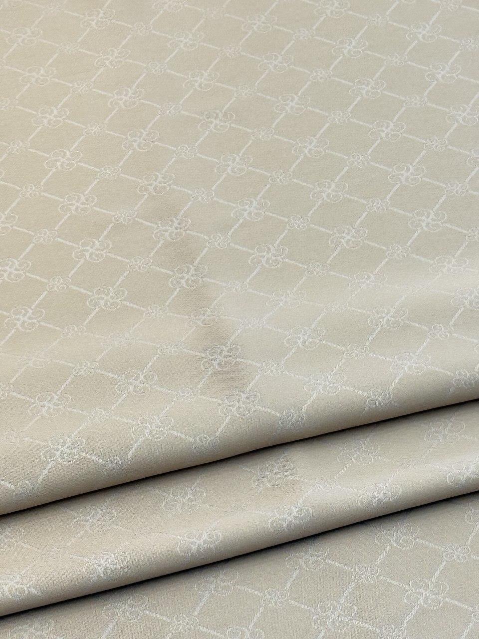 Siyane - Çift Taraflı Pamuk Jakar Monogram Şal 03187