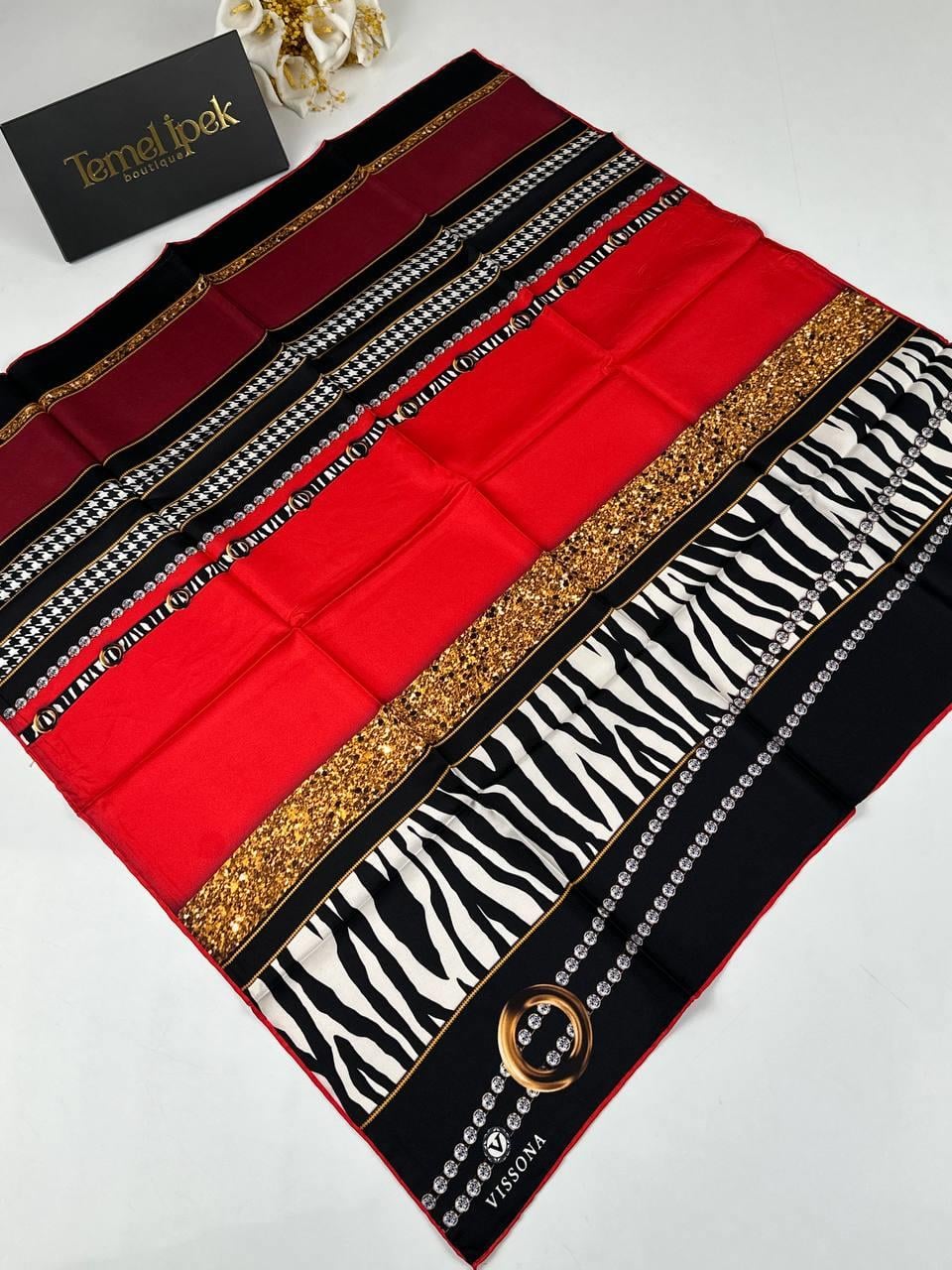 Vissona - Twill İpek Eşarp 03151