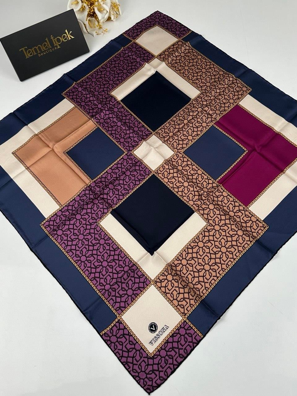 Vissona - Twill İpek Eşarp 03165