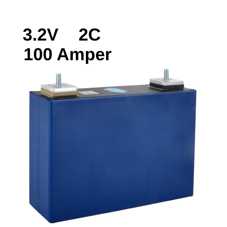 Pomega PLFP-100 – 3.2V 100Ah LiFePO4 Prizmatik Pil (Vidalı – A Sınıfı)