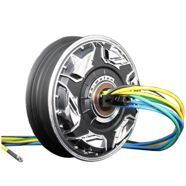 QSMOTOR  92×3.0″ kW 1 (V5) 72 V BLDC Hub Motor – 200 km/s, Yüksek Verimlilik