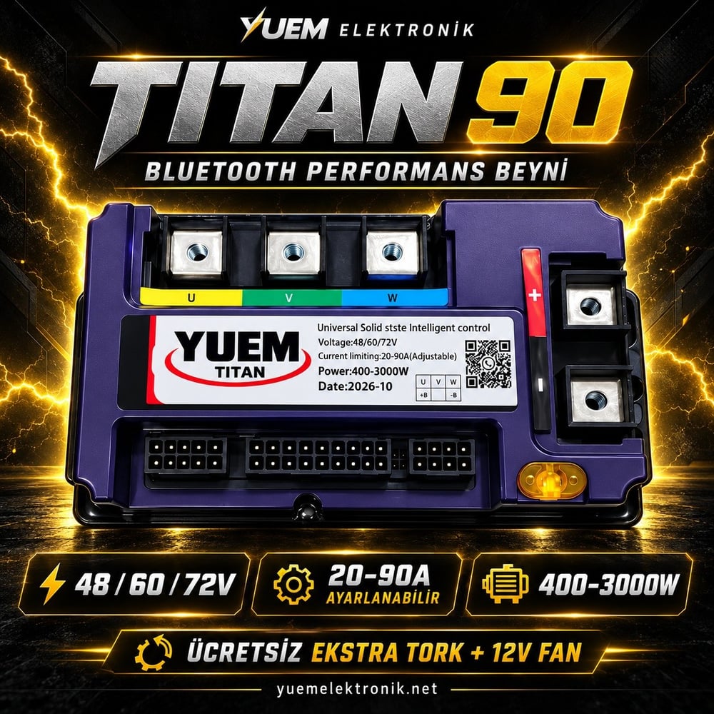 YUEM Titan 90 Bluetooth 90A Performans Beyni
