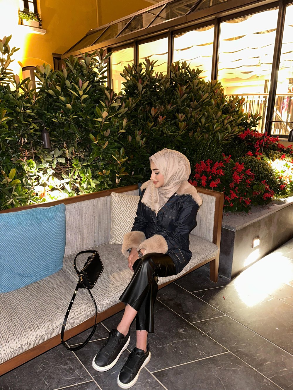KÜRK DETAY DENİM CEKET