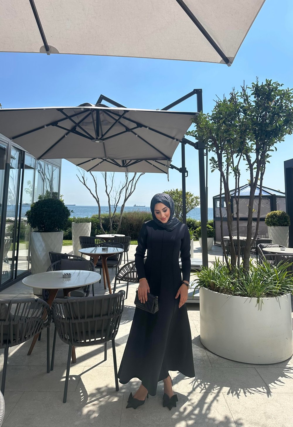 PUF SCUBA ELBİSE SİYAH 