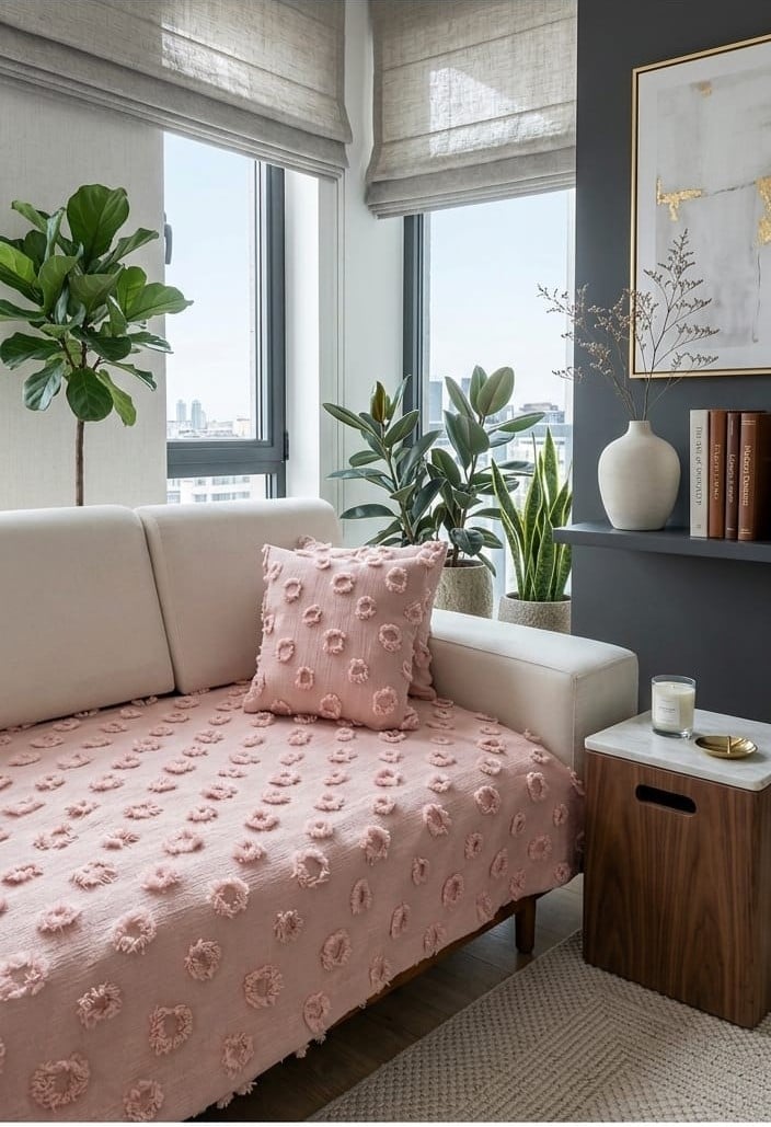 PONPON MODEL KOLTUK ÖRTÜSÜ  100*240