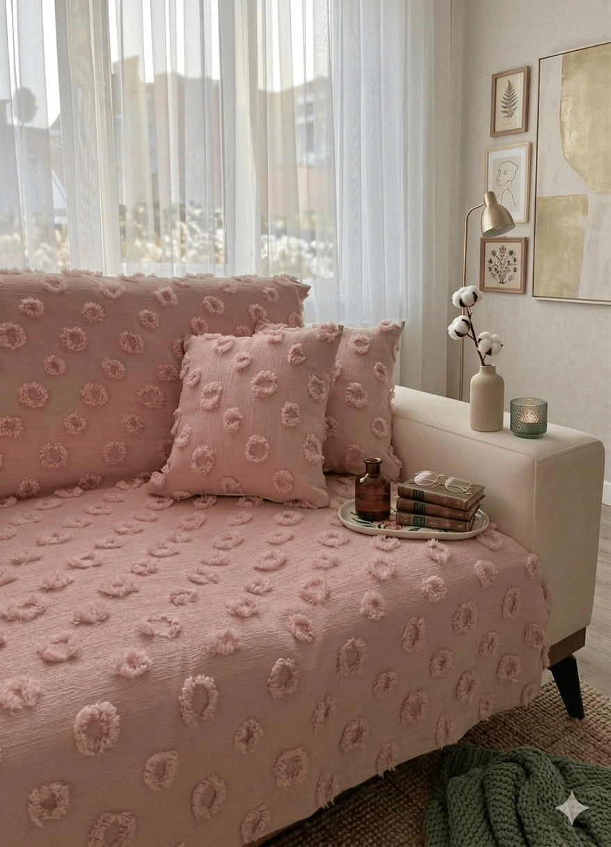 PONPON MODEL KOLTUK ÖRTÜSÜ 170*240