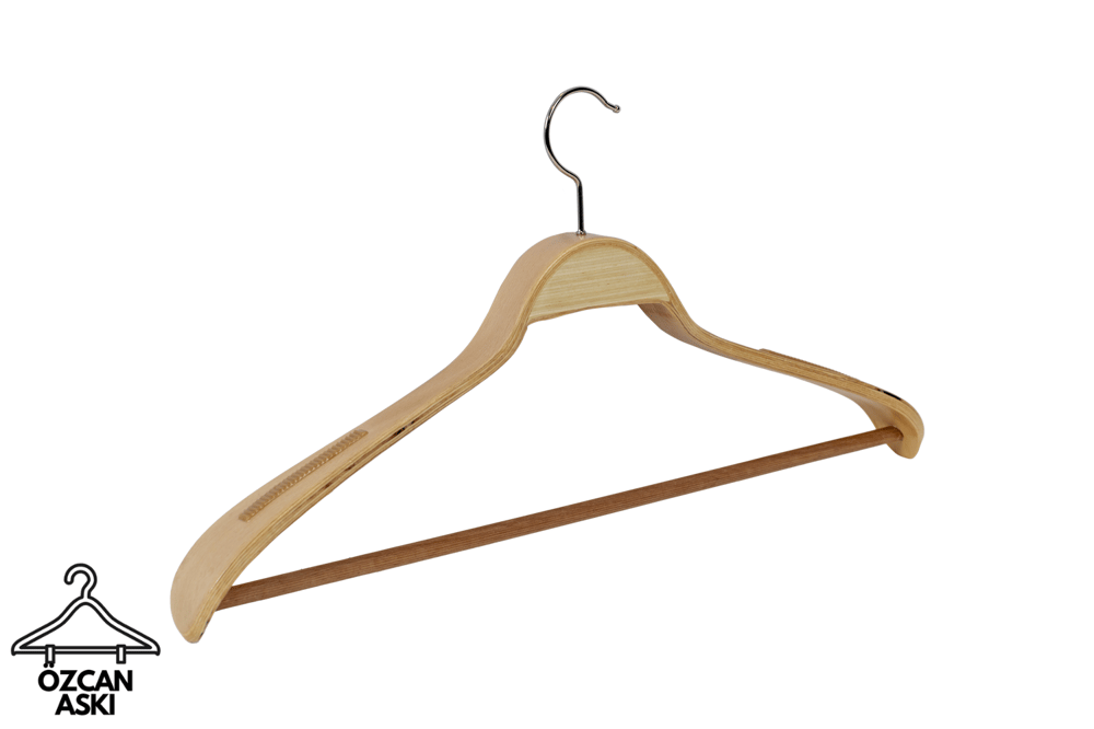 10 Adet 48cm Lamine Ceket Askısı
