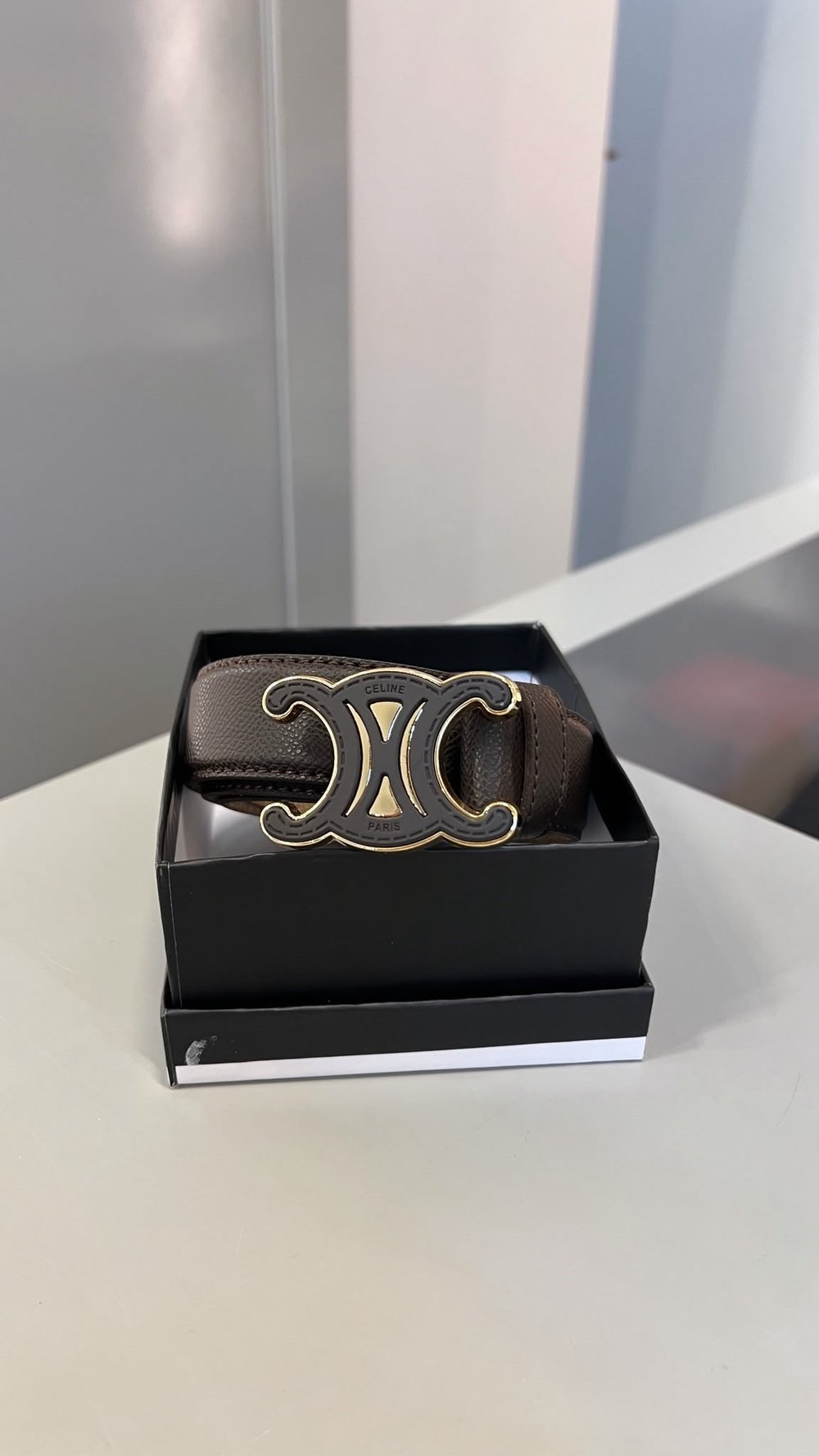 Marka Model CL Gold-Kahve Tokalı Kahverengi Kemer