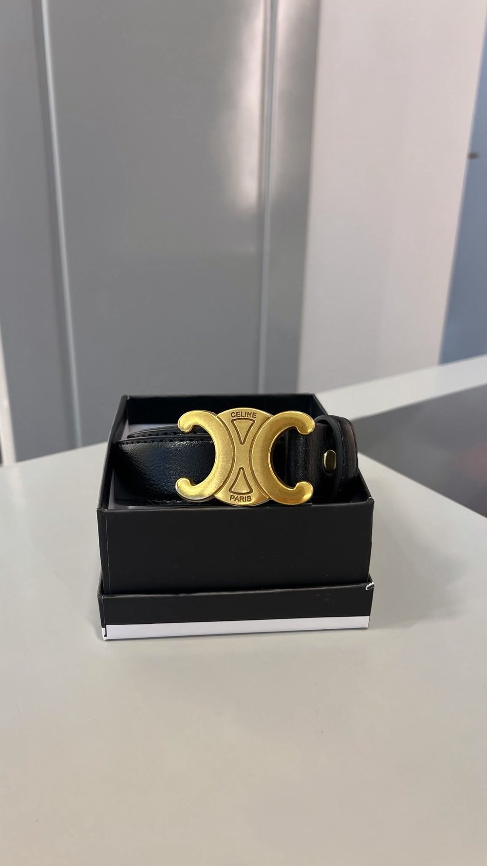 Marka Model CL Gold Tokalı Siyah Renk Kemer