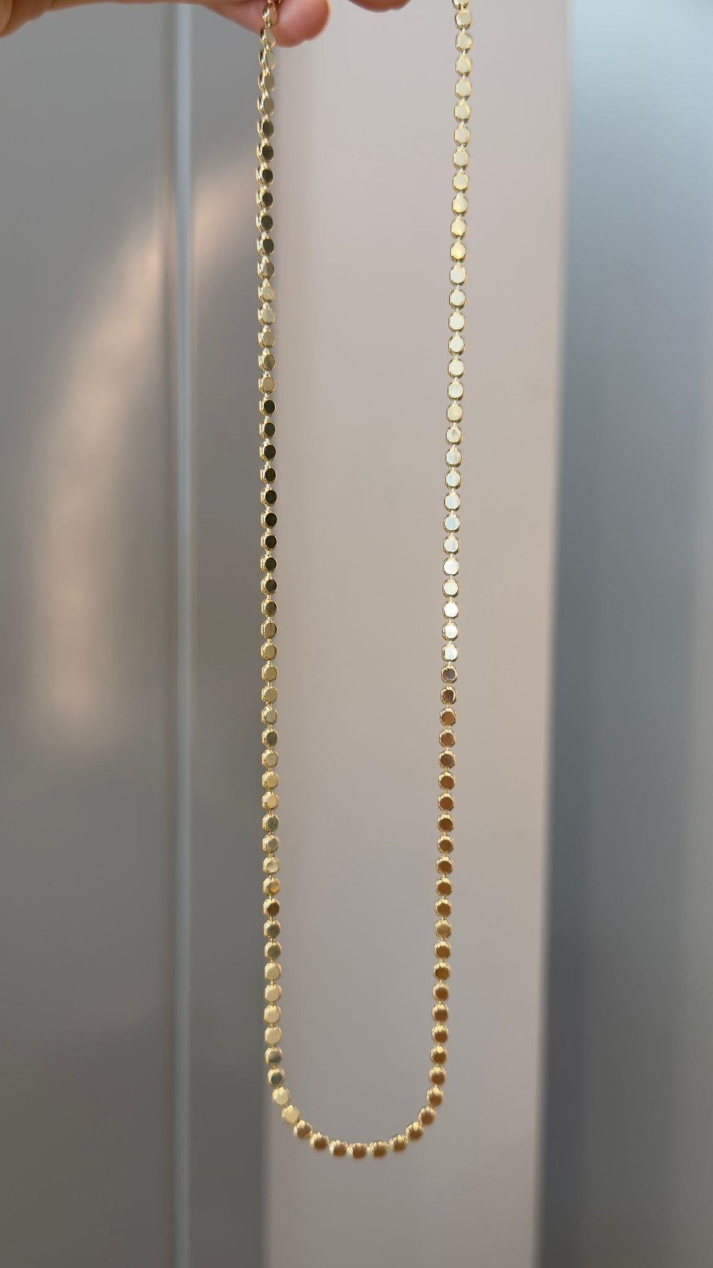 Özel Seri 14K 50cm Ezme Zincir