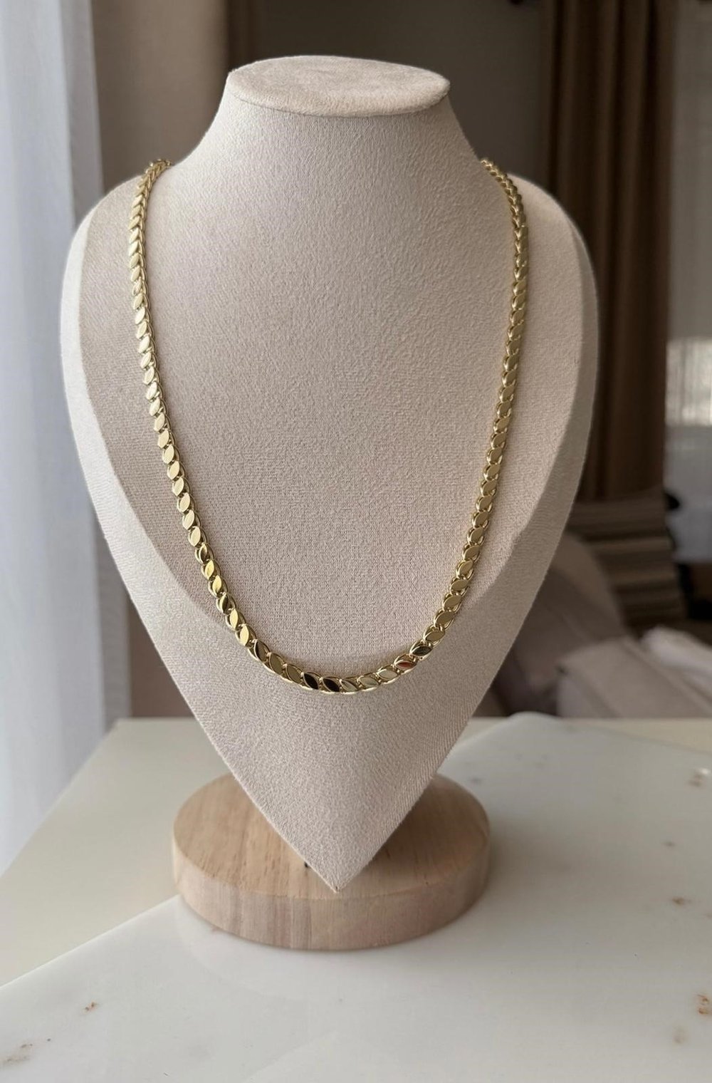 Özel Seri 14K Arpa Zincir - 60 cm