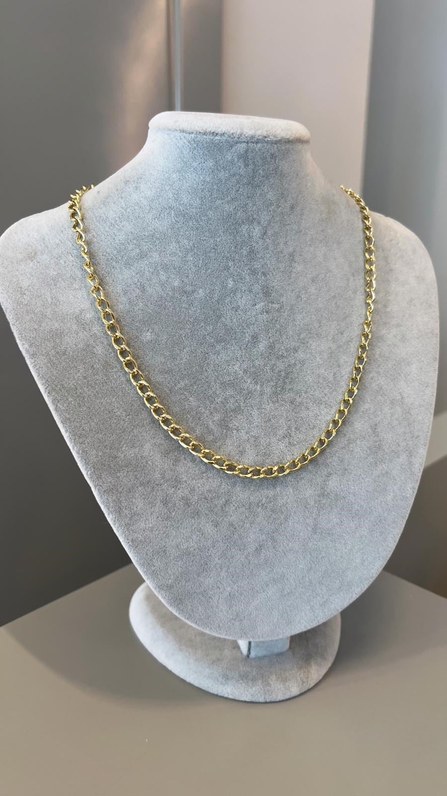 Özel Seri 14K Halka Zincir Kolye - 45 cm 