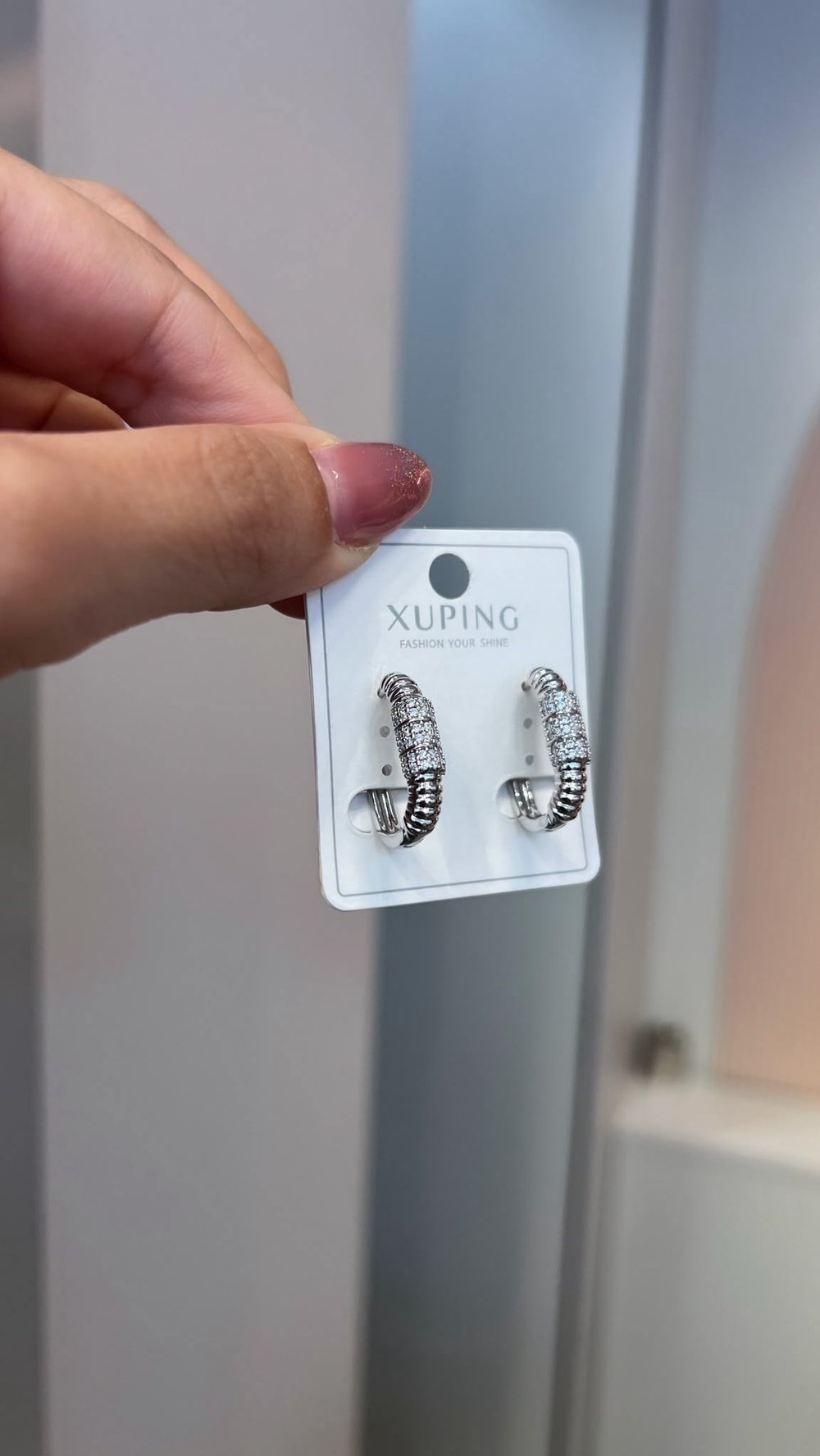 Özel Seri 14K Taş Detaylı Burgu Oval Silver Küpe