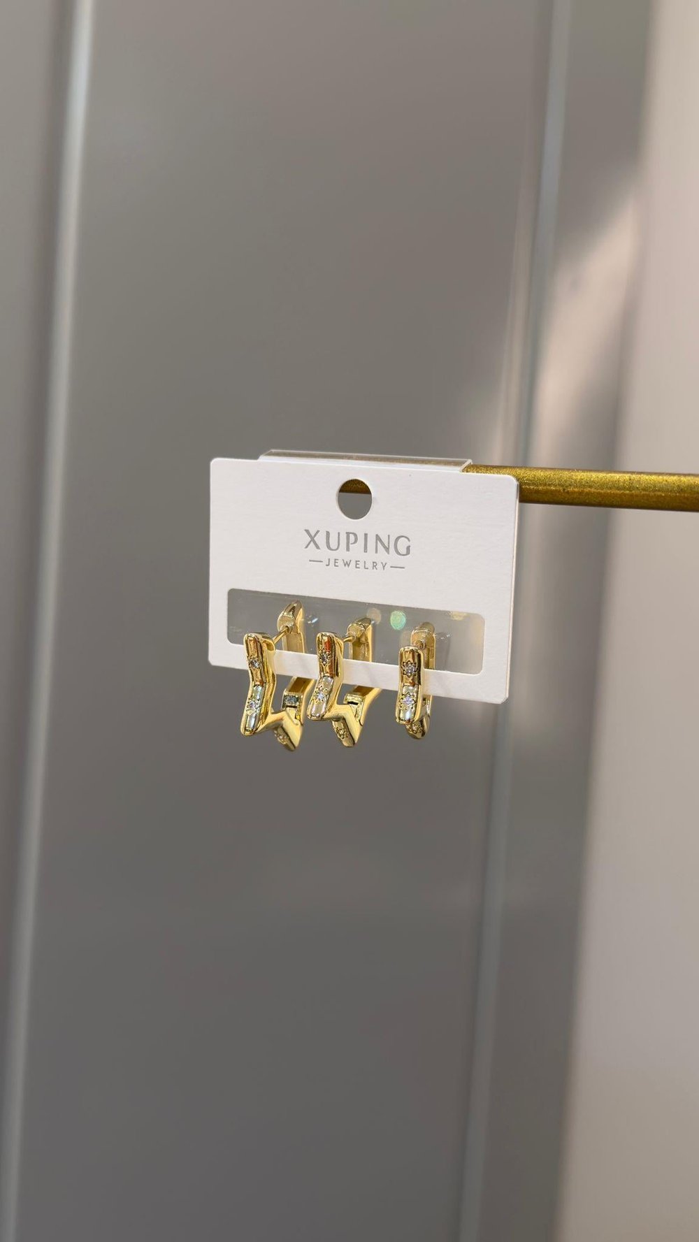 Özel Seri 14K Taşlı Yıldız Üçlü Set Küpe