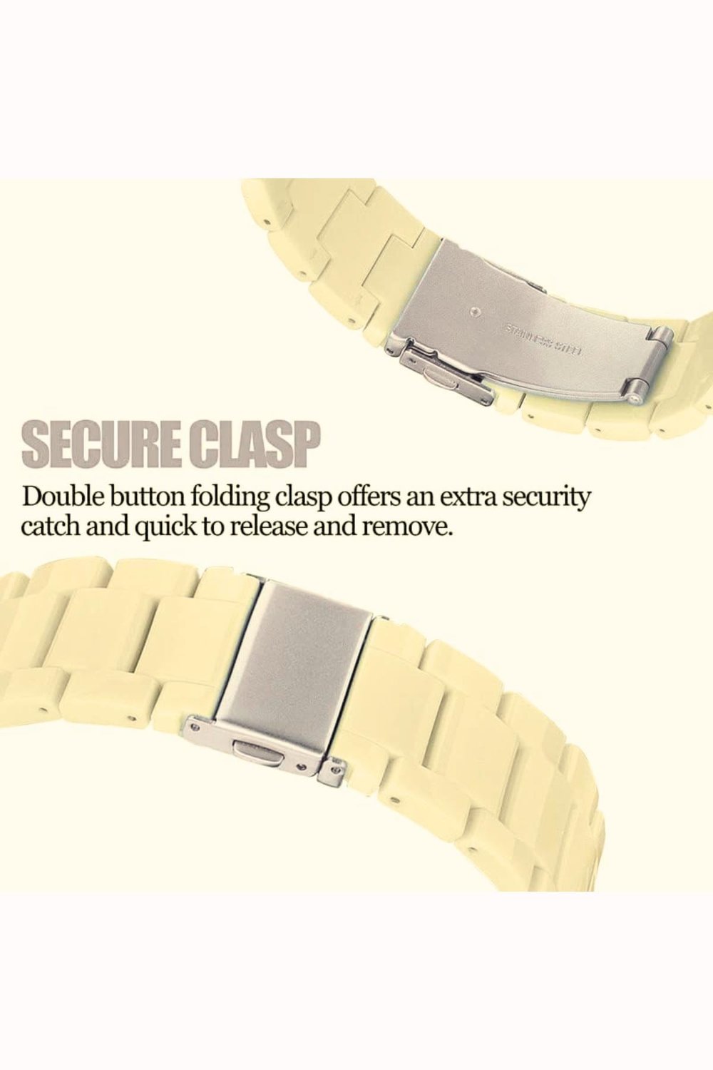 Apple Xiaomi Watch Seri 2/3/4/se/6/7/8/9/10/11 Uyumlu Paslanmaz Çelik Reçine Kordon