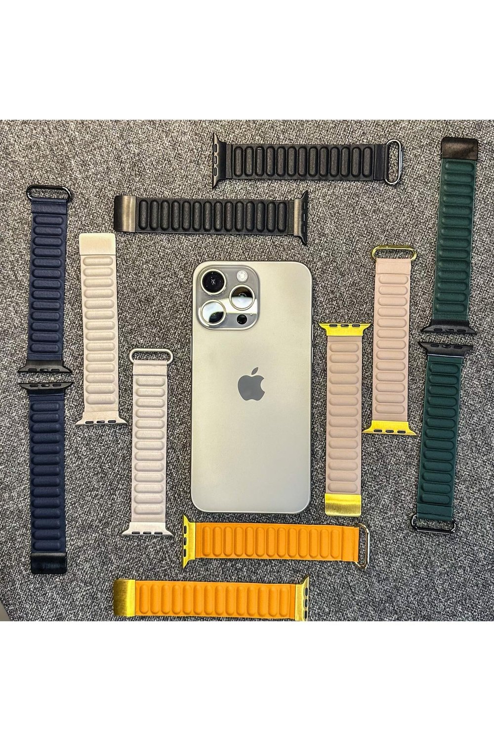Apple Watch 2/3/4/5/se/6/7/8/9/10/11 Uyumlu deri Kordon