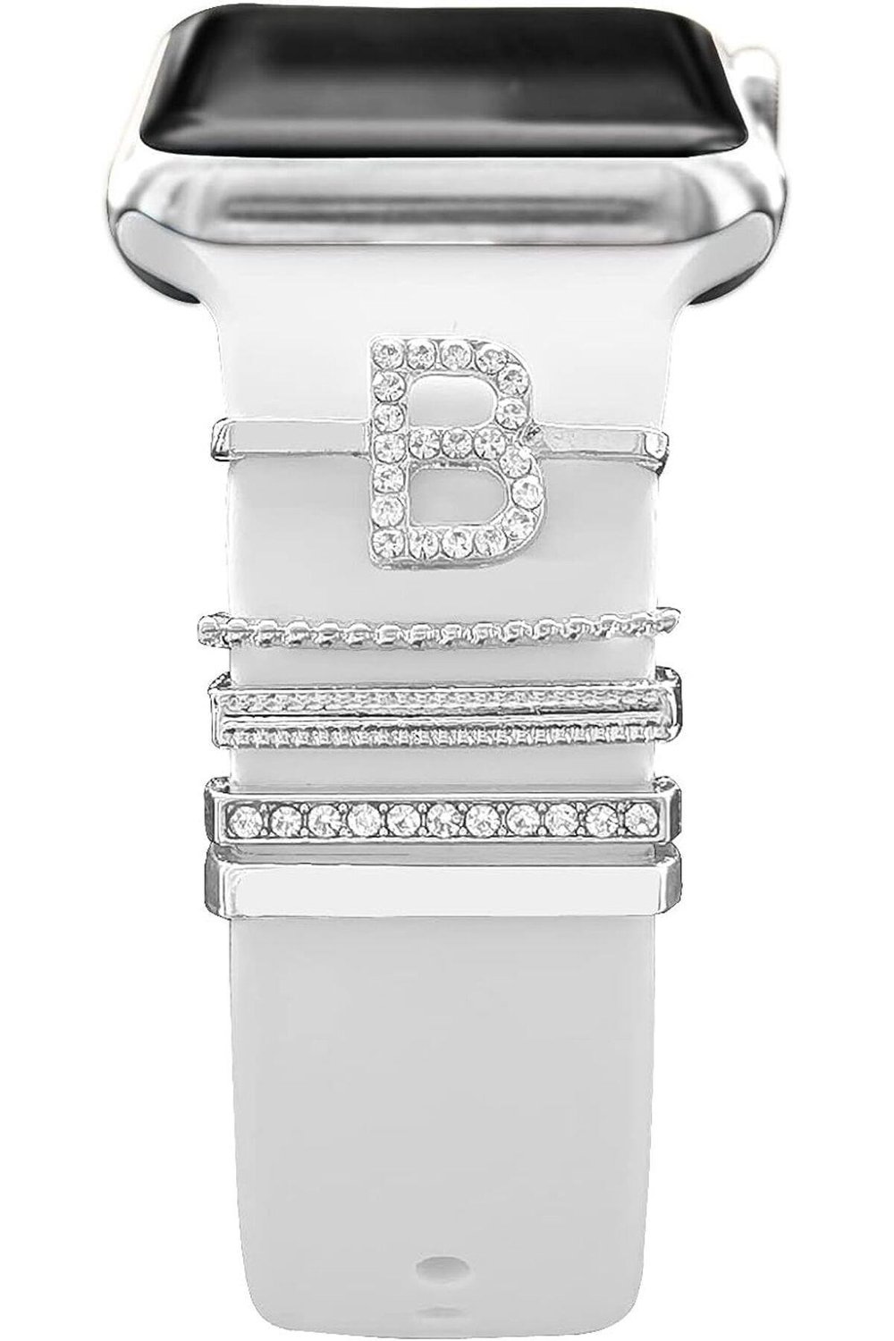 Apple Watch Uyumlu Harfli Charm Aksesuar Tüm Seriye Uyumlu Akıllı Saay Charm S
