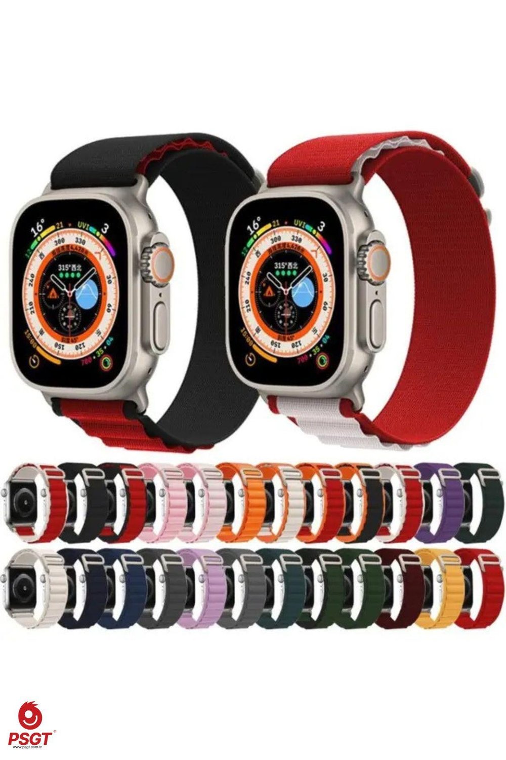 Apple Watch Uyumlu Seri 1/2/3/4/5/6/se/7/8/9/10/11 Ultra/Ultra2 Kordon Alpin
