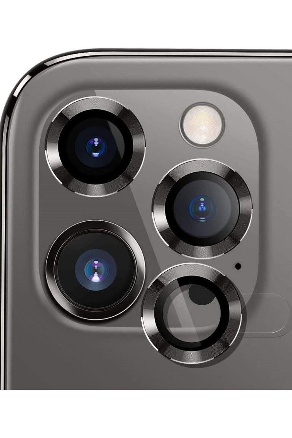 Iphone 12ProMax Uyumlu Alüminyum Alaşım 3d Kamera Lens Koruyucu