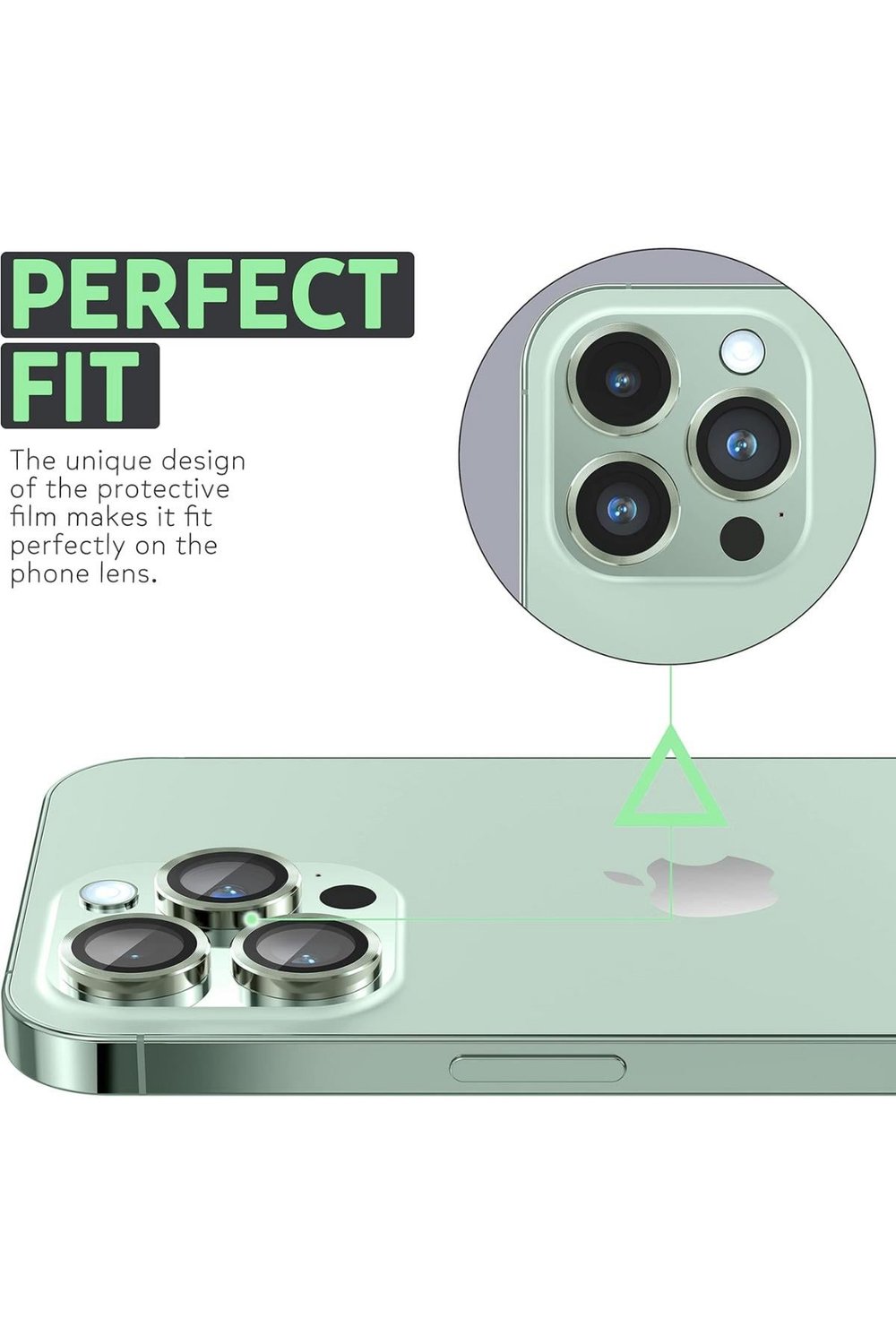 Iphone 12ProMax Uyumlu Alüminyum Alaşım 3d Kamera Lens Koruyucu
