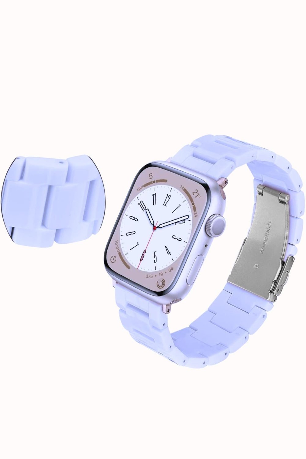 Apple Xiaomi Watch Seri 2/3/4/se/6/7/8/9/10/11 Uyumlu Paslanmaz Çelik Reçine Kordon