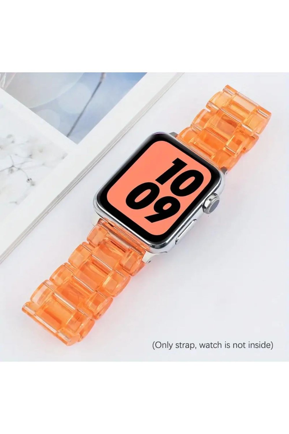 Apple Xiaomi Watch Seri 2/3/4/se/6/7/8/9/10/11 Uyumlu Paslanmaz Çelik Reçine Kordon