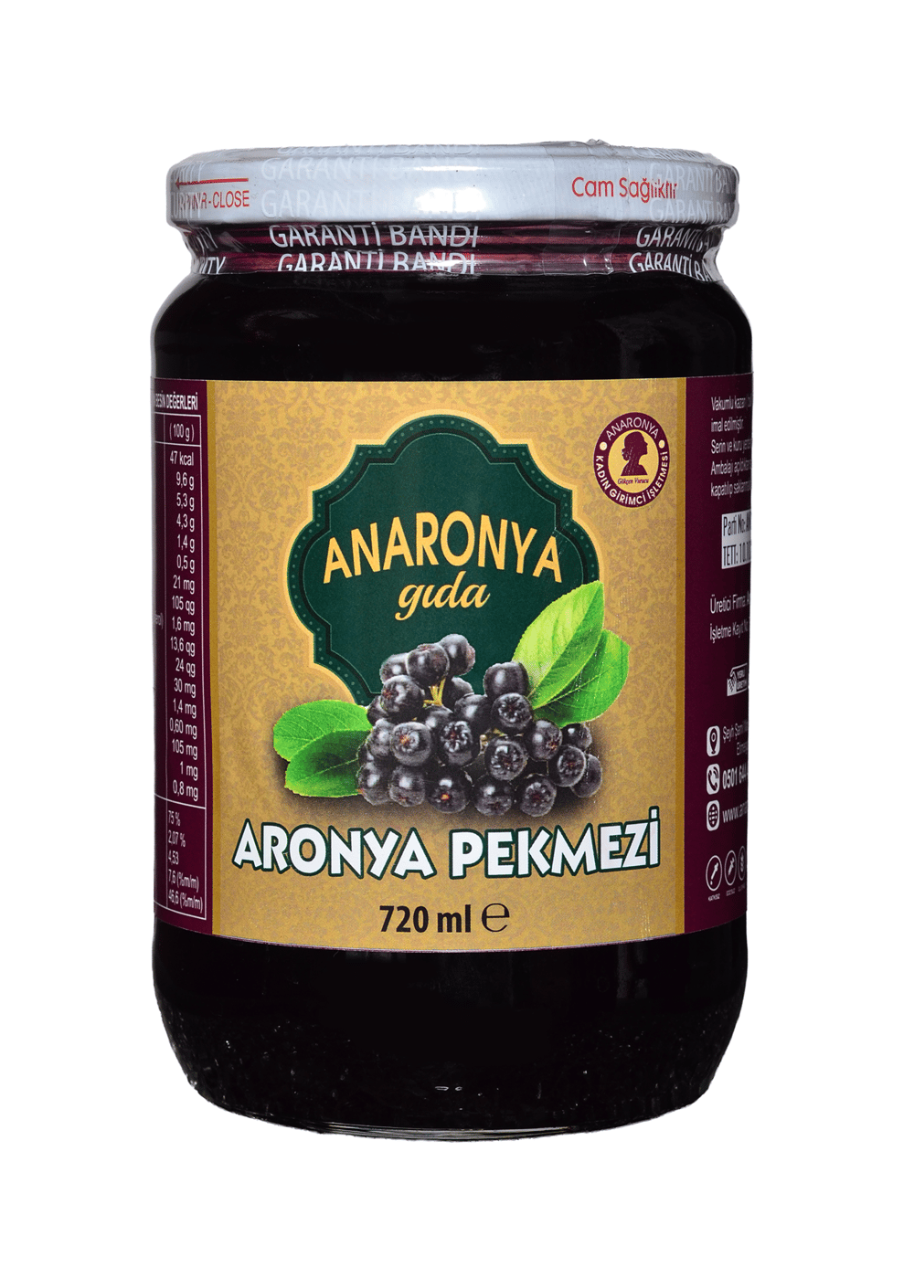 ARONYA PEKMEZİ -720 CL-GELENEKSEL YÖNTEMLE YAPILMIŞ